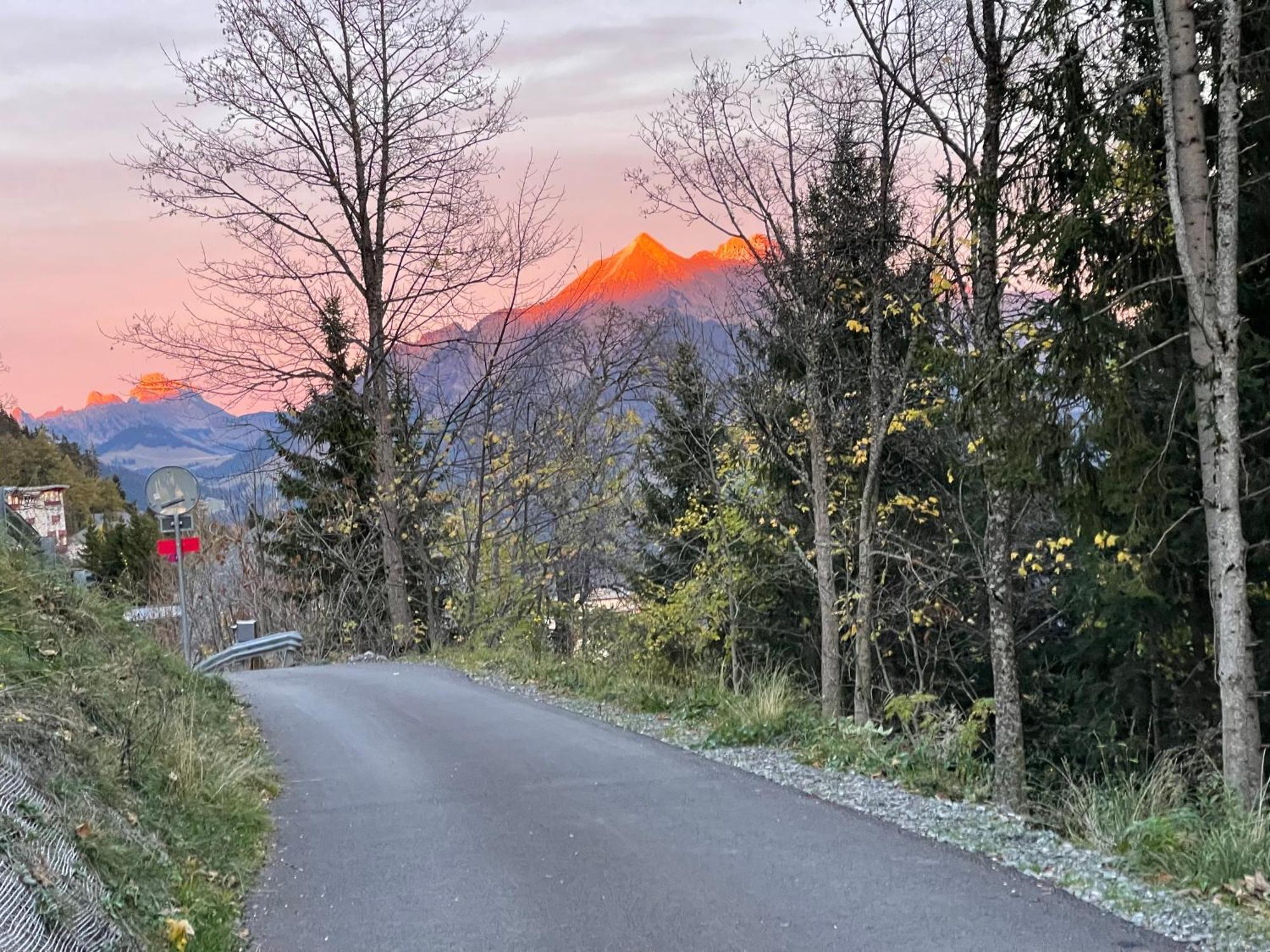 Charmant Appartement Au Vagabond Leysin Buitenkant foto