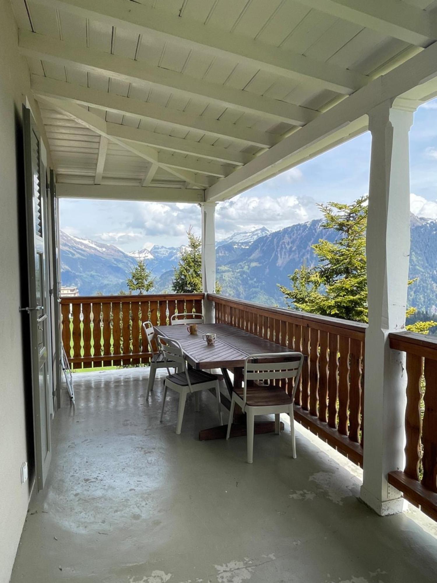 Charmant Appartement Au Vagabond Leysin Buitenkant foto
